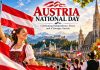 Austria National Day 2026: History, Wishes, Messages & Quotes Austria National Day celebration featuring the Austrian flag, Alpine mountains, historic architecture, and people in traditional clothing