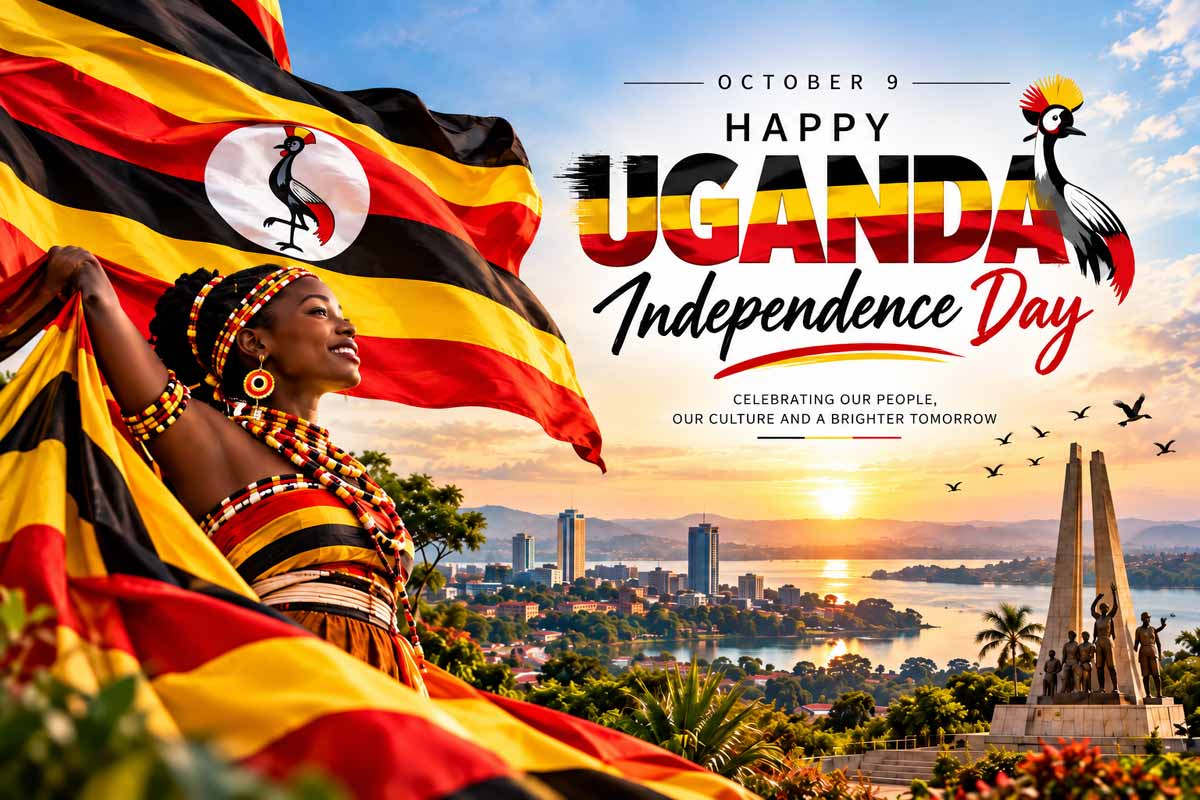 Uganda Independence Day 2026: Date, History, Wishes, Images & Facts 1 Uganda Independence Day 2026 celebration with national flag and cultural heritage